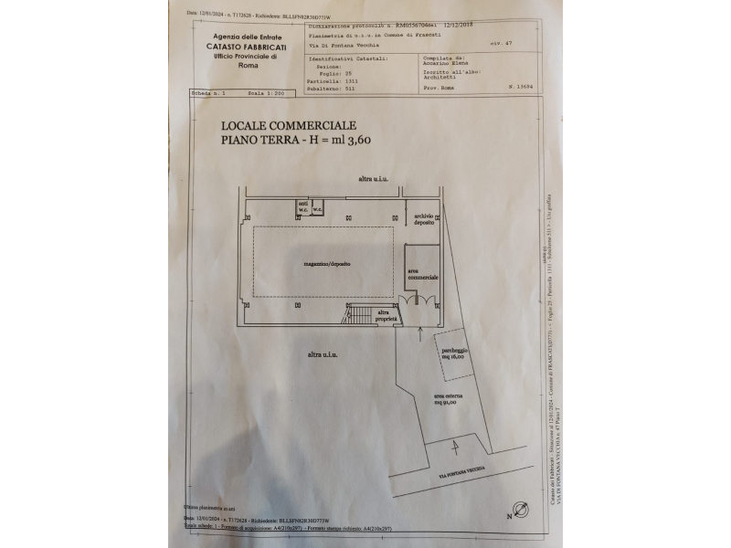 Tipologia Immobile: locale commerciale / negozio Provincia: roma Comune: frascati Località: semicentro Indirizzo: Via Fontana Vecchia